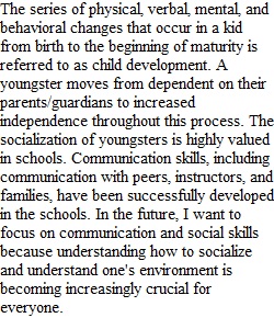 Final Child Development Synthesis